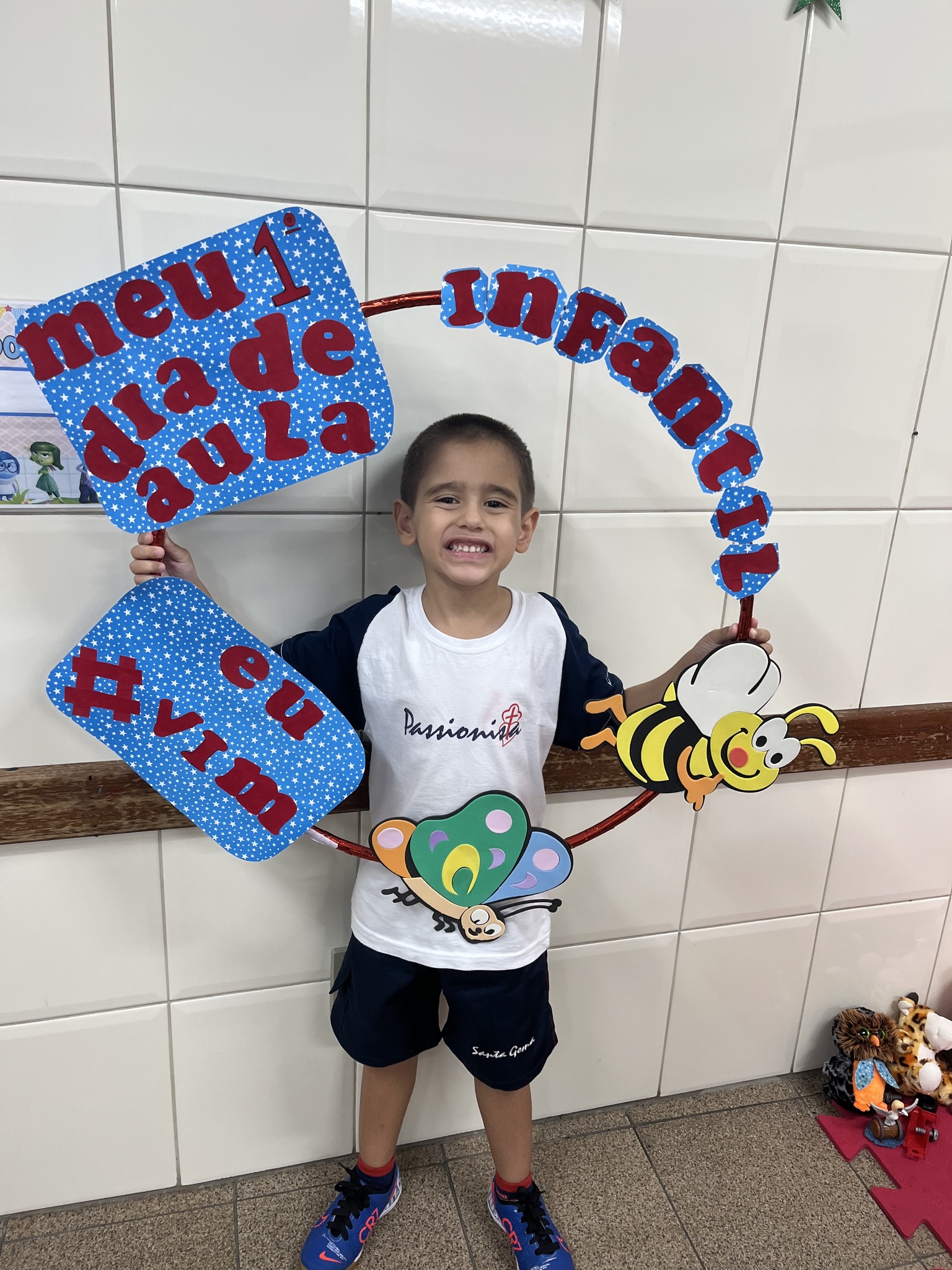 Meu 1� dia de aula Santa Gema